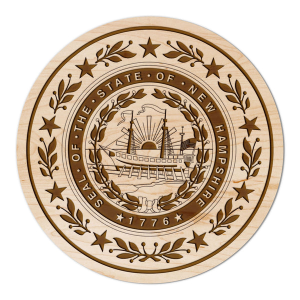 State Flag Coaster New Hampshire