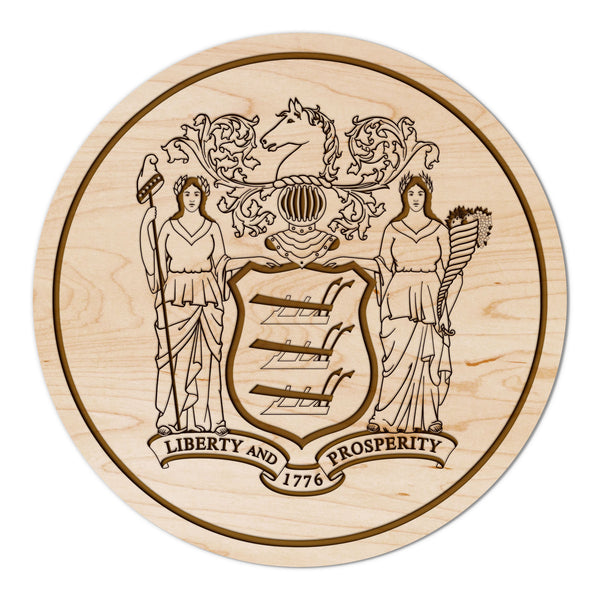State Flag Coaster New Jersey