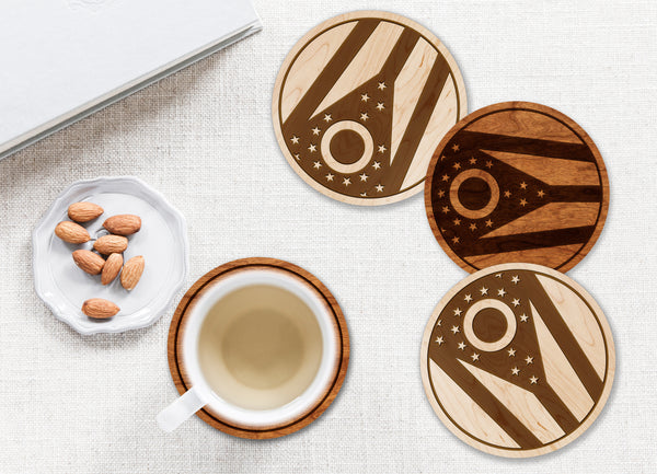 State Flag Coaster Ohio