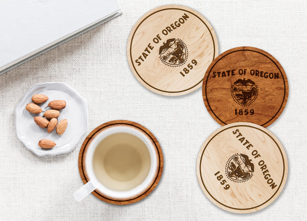 State Flag Coaster Oregon