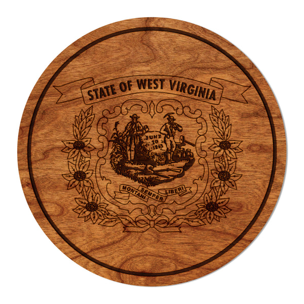 State Flag Coaster West Virginia