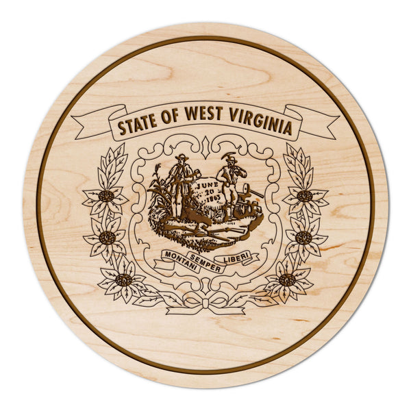 State Flag Coaster West Virginia