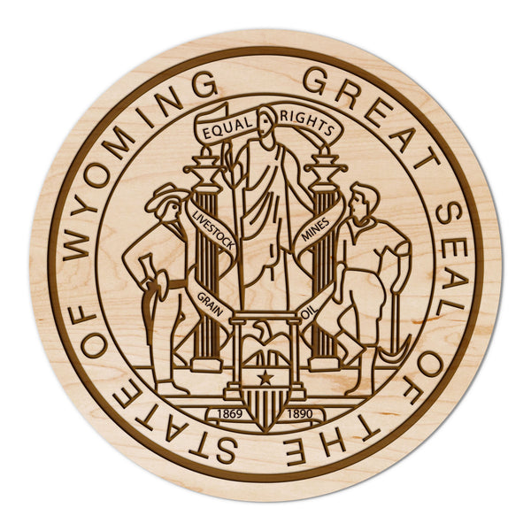 State Flag Coaster Wyoming