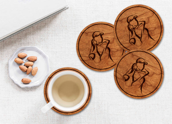 Golf Coaster Female Golfer