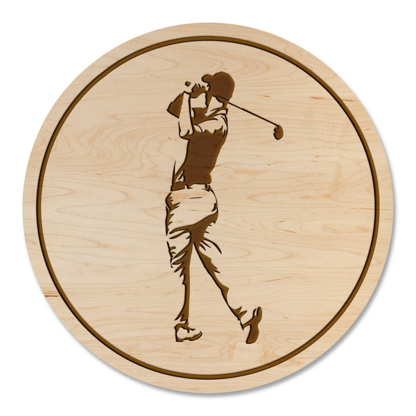 Golf Coaster Male Golfer