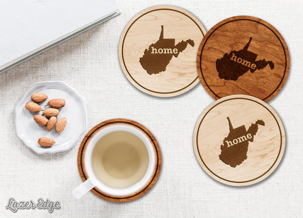 State Map Coaster West Virginia