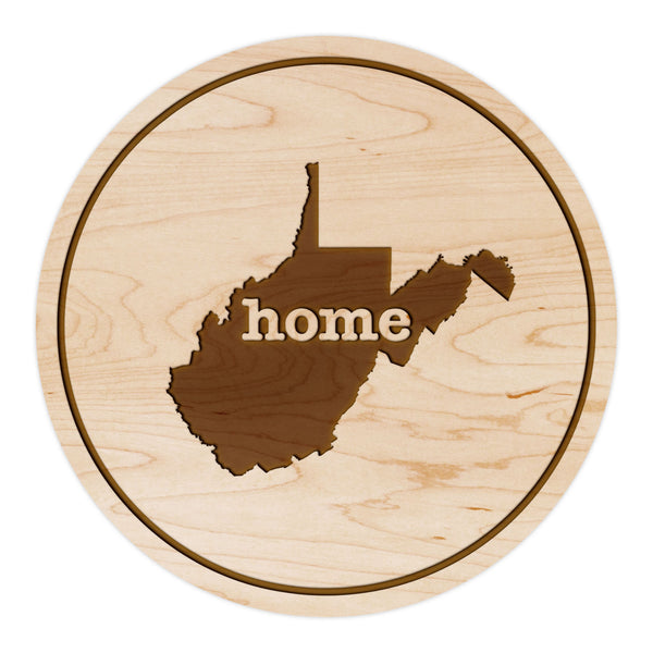 State Map Coaster West Virginia