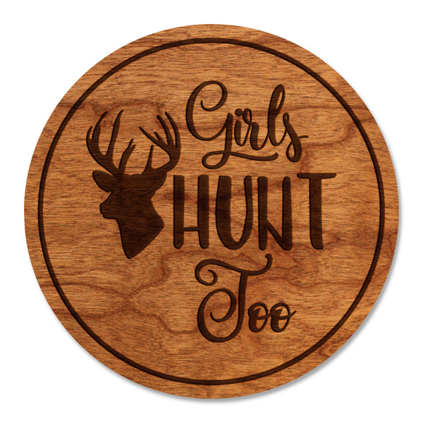 Deer Hunting Coaster Girls Deer Hunt