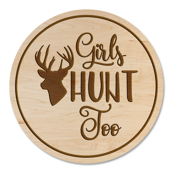 Deer Hunting Coaster Girls Deer Hunt