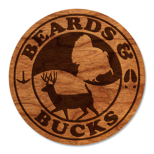 Deer Hunting Coaster Beards and Bucks