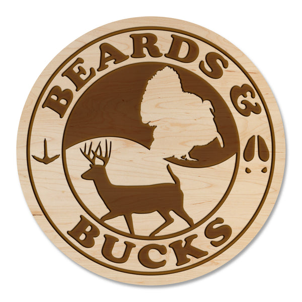 Deer Hunting Coaster Beards and Bucks