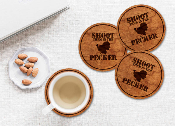 Turkey Hunting Coaster Pecker