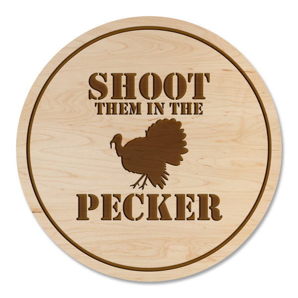 Turkey Hunting Coaster Pecker