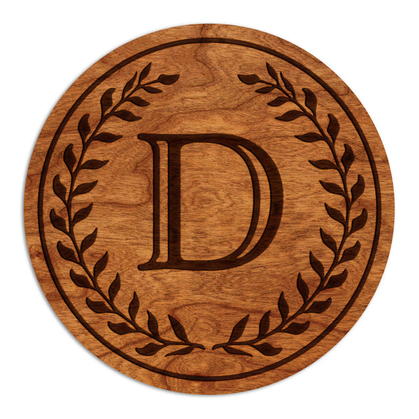 Letter Monogram Coaster D