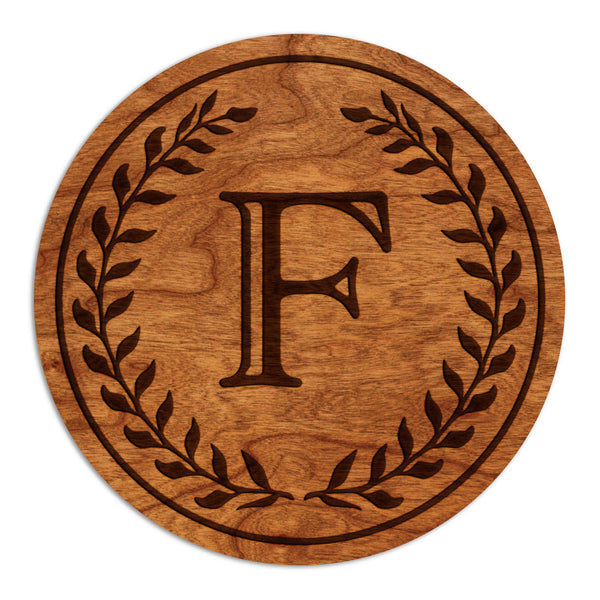 Letter Monogram Coaster F