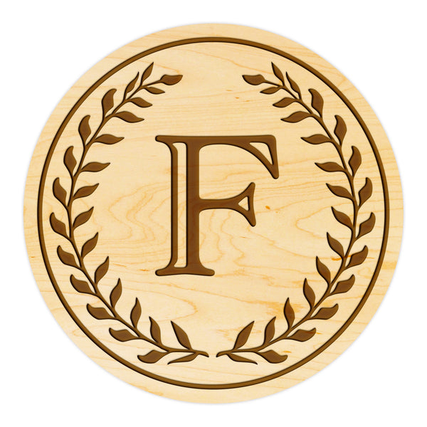 Letter Monogram Coaster F