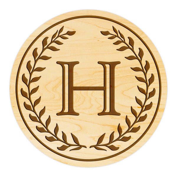 Letter Monogram Coaster H