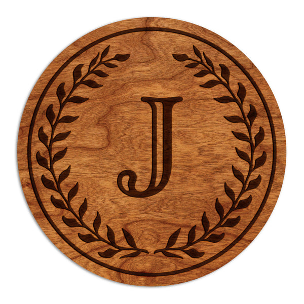 Letter Monogram Coaster J