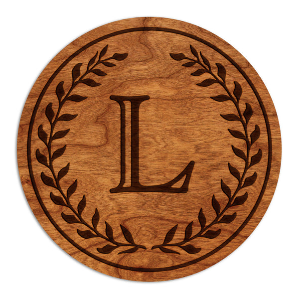 Letter Monogram Coaster L