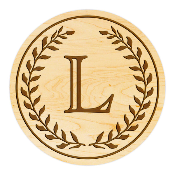 Letter Monogram Coaster L