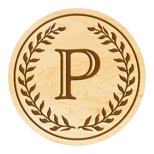 Letter Monogram Coaster P