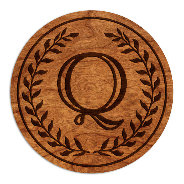 Letter Monogram Coaster Q