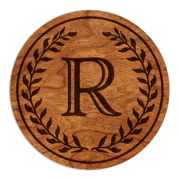 Letter Monogram Coaster R