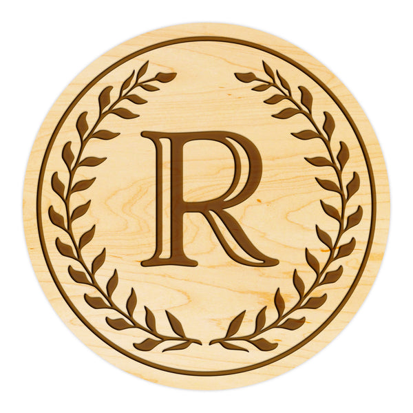Letter Monogram Coaster R