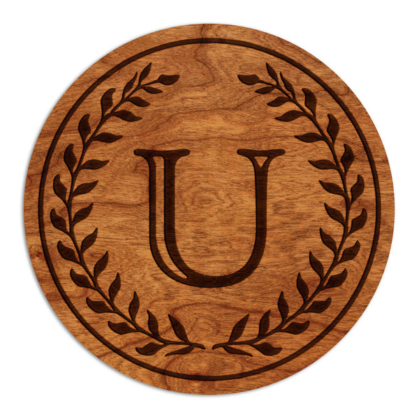 Letter Monogram Coaster U