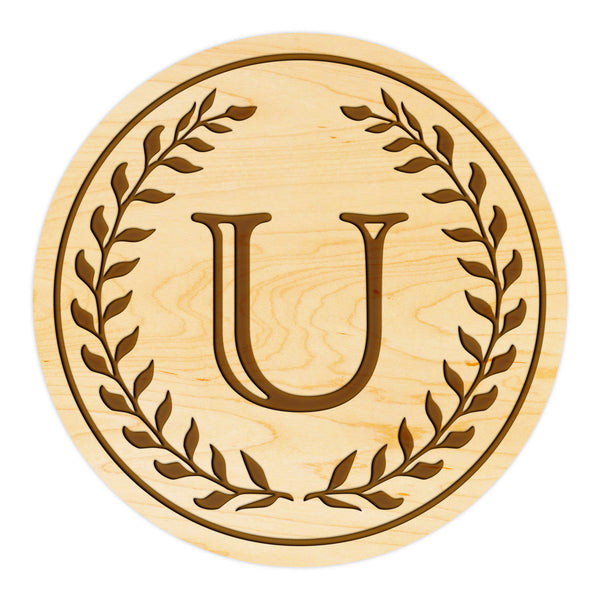 Letter Monogram Coaster U