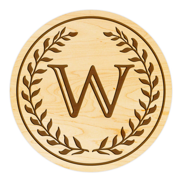 Letter Monogram Coaster W
