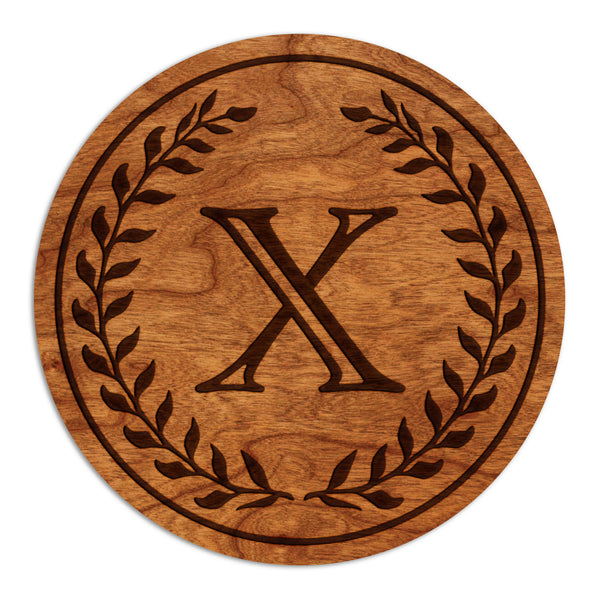 Letter Monogram Coaster X