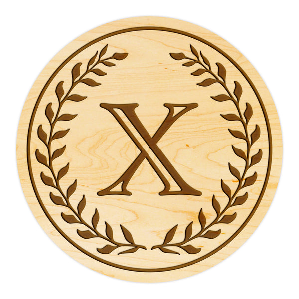 Letter Monogram Coaster X