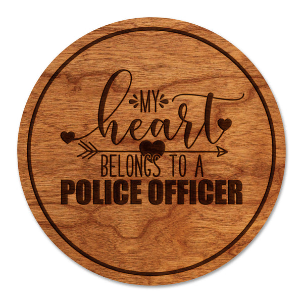 Police Coaster Heart Belongs