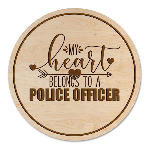 Police Coaster Heart Belongs