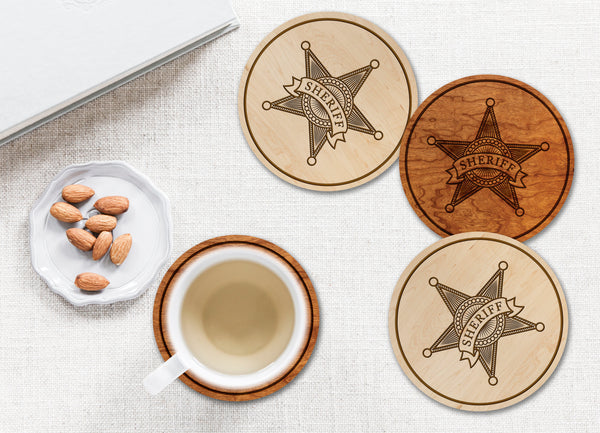 Sheriff Coaster Sheriff Badge