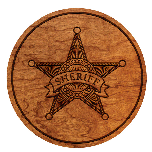 Sheriff Coaster Sheriff Badge