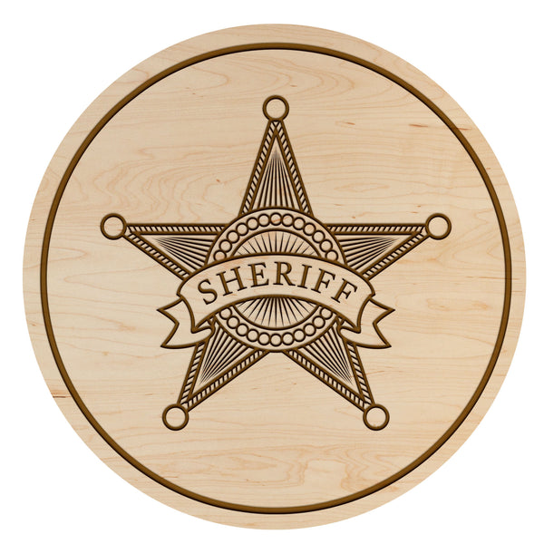 Sheriff Coaster Sheriff Badge