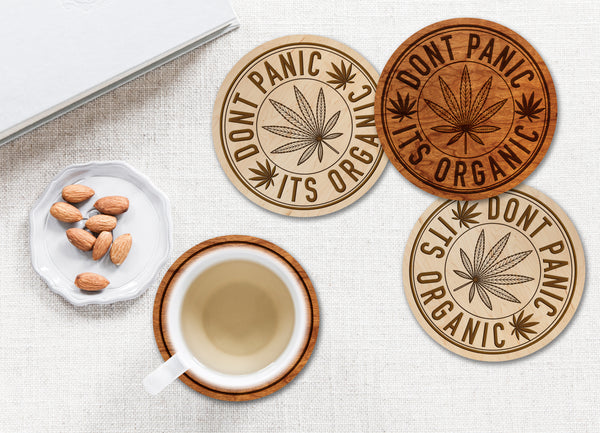 Hemp Coaster Dont Panic
