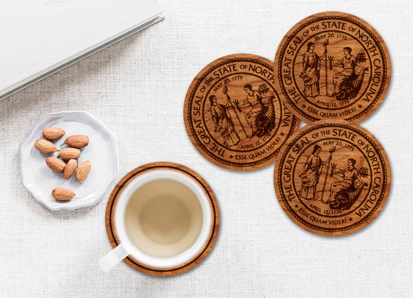 State Seal Coaster NC State Seal