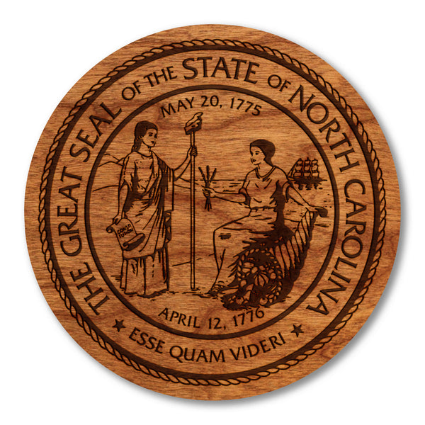 State Seal Coaster NC State Seal