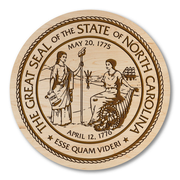 State Seal Coaster NC State Seal