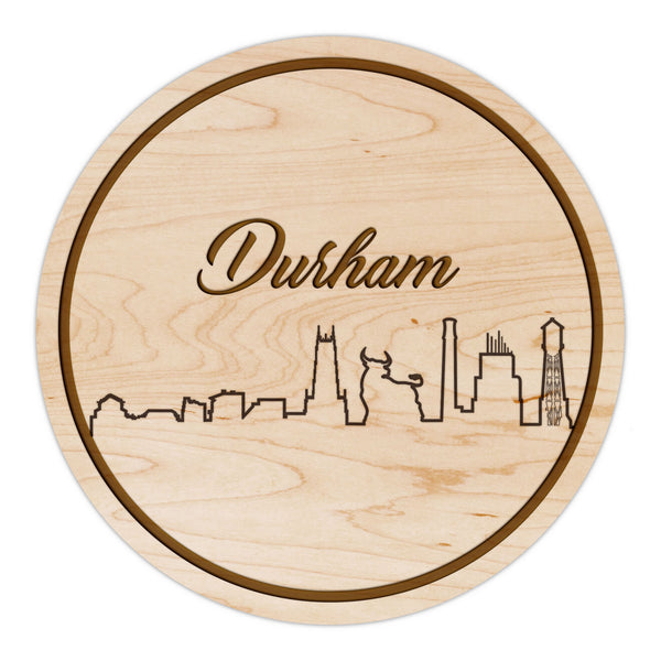 State Map Coaster Durham Skyline