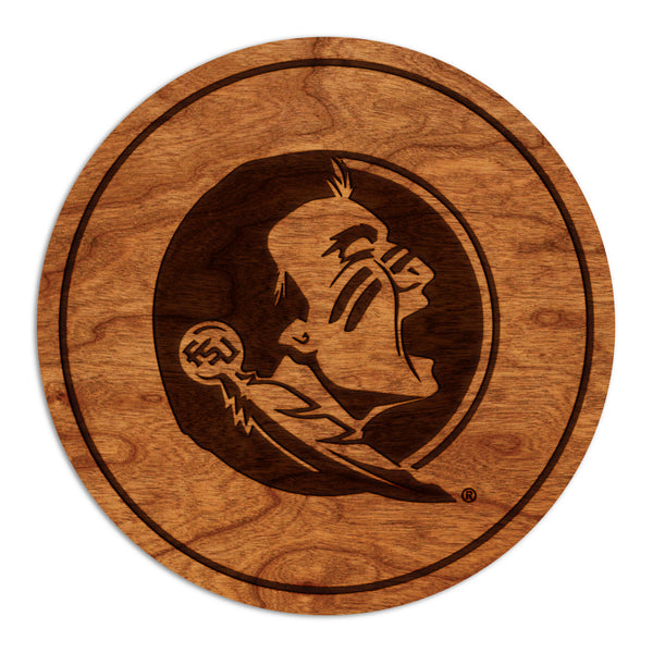 Florida State University Coaster Seminole Head