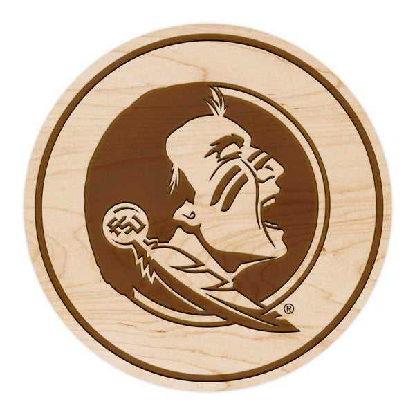 Florida State University Coaster Seminole Head