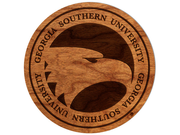 Georgia Southern University Coaster Eagle Silhouette