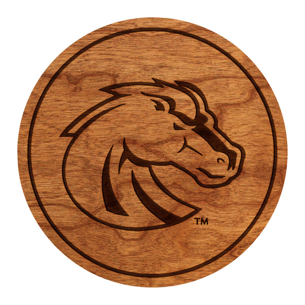Boise State University Coaster Bronco Head