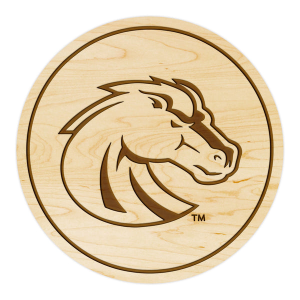 Boise State University Coaster Bronco Head