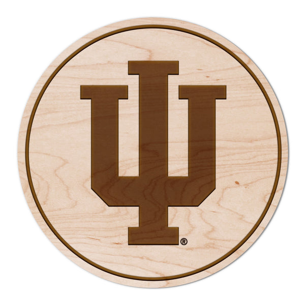 Indiana University Coaster Interlocked IU