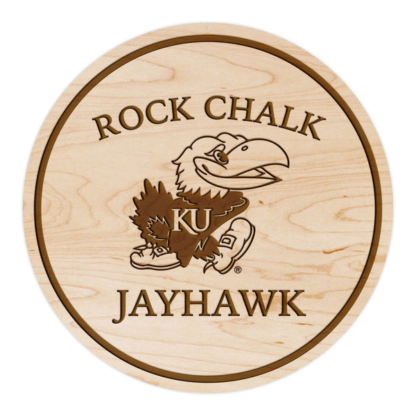 Kansas University Coaster Rock Chalk Jayhawk